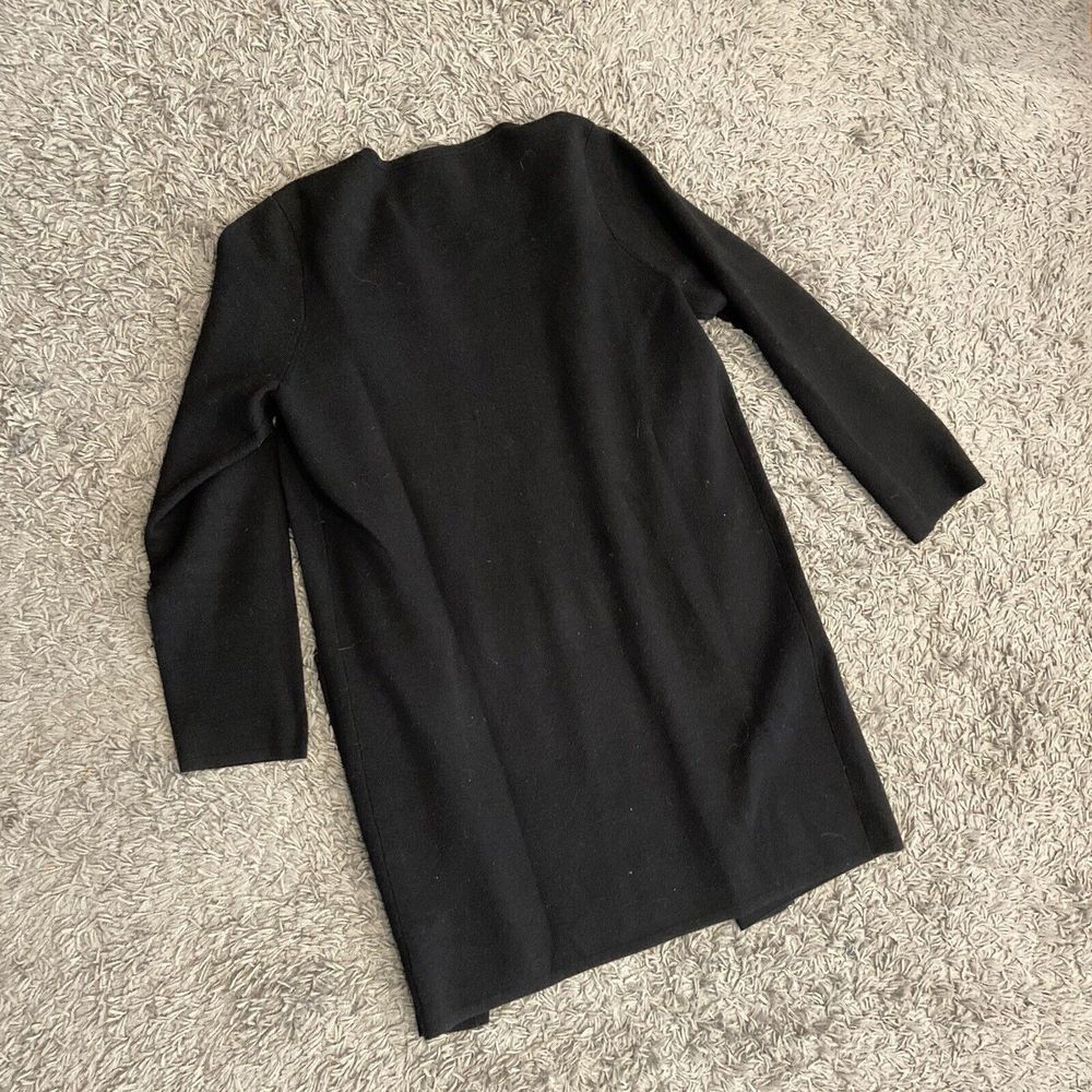 J.CREW 365 Juliette Collarless Sweater Blazer In Black Size M Merino Wool Blend - Picture 15 of 16